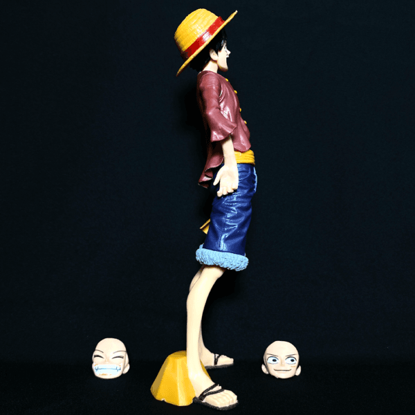 One Piece Monkey D Luffy With 3 Different Faces PVC Action figure [25 cm] || ONE PIECE - Image 8