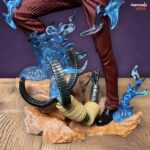 Sanji Fighting Pose With Blue Flames Base & Red Dress PVC Action figure [25 cm] || ONE PIECE - Image 5