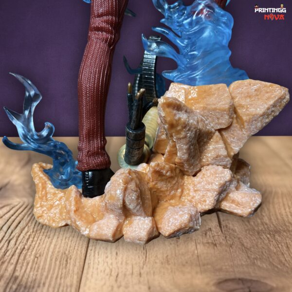 Sanji Fighting Pose With Blue Flames Base & Red Dress PVC Action figure [25 cm] || ONE PIECE - Image 7