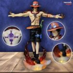 One Piece Portgas D. Ace Open Hand Pose With Light Base Premium PVC Action figure [29 cm] || ONE PIECE