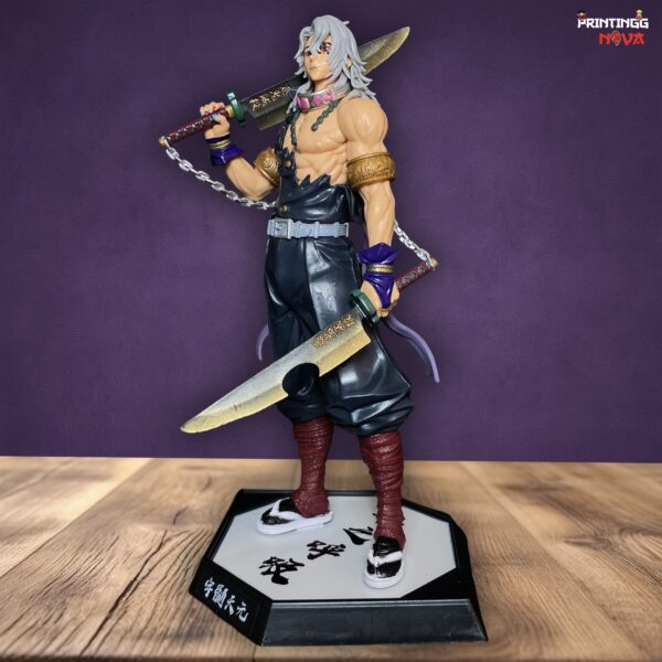 Tengen Uzui Anime Action Figure Demon Slayer PVC Action figure [31 cm] || DEMON SLAYER - Image 3