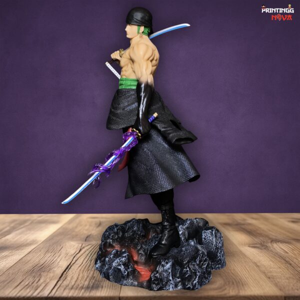One Piece Stand Posture Roronoa Zoro Four Heads Highly Detailed Standing || [50cm]  Premium Action Figure || ONE PIECE - Image 7