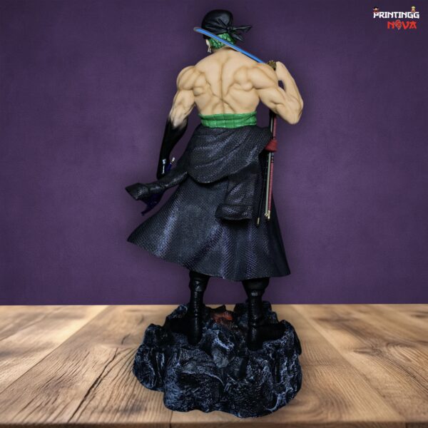 One Piece Stand Posture Roronoa Zoro Four Heads Highly Detailed Standing || [50cm]  Premium Action Figure || ONE PIECE - Image 9
