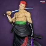 One Piece Stand Posture Roronoa Zoro Four Heads Highly Detailed Standing || [50cm]  Premium Action Figure || ONE PIECE - Image 5