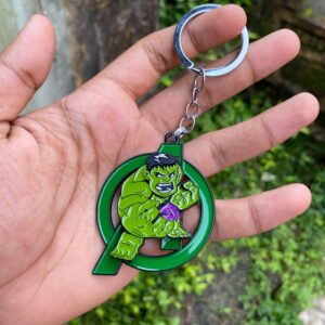 Hulk Avengers Premium Rotating Spiner Metal Keychain Keyring || MARVEL