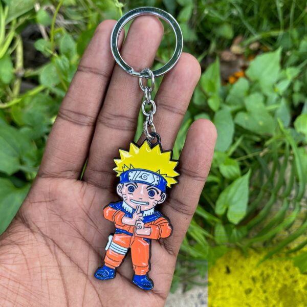Naruto Uzumaki Metal Keychain Keyring || NARUTO - Image 1
