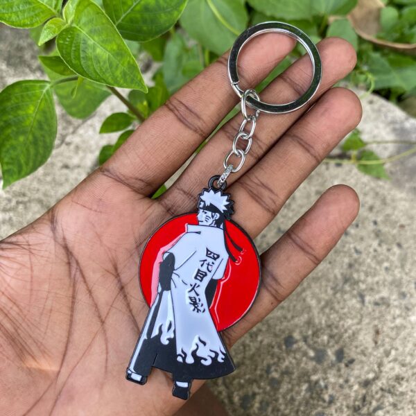 Naruto Uzumaki Wight Dress Metal Keychain Keyring || NARUTO - Image 1