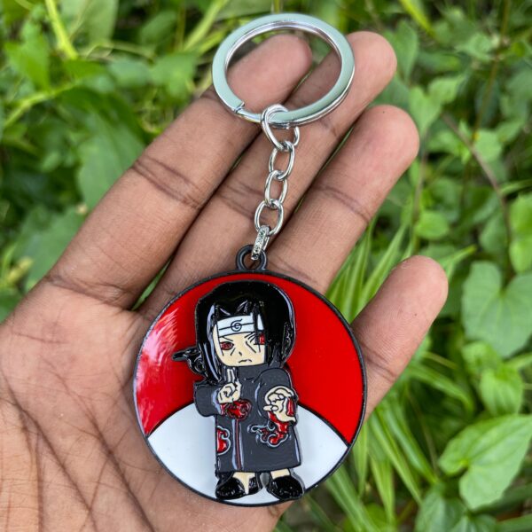 Naruto Itachi Rotating Spiner Metal Keychain Keyring || NARUTO - Image 1