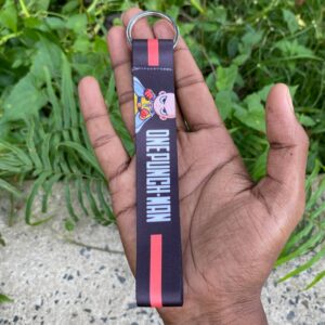 One-Punch Man Saitama Premium Strap Keychain Keyring || ONE PUNCH MAN