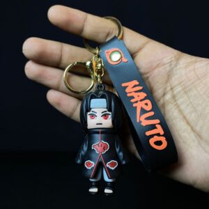 Naruto Itachi Uchiha Anime Action Figures 3D Rubber Keychain keyring || NARUTO
