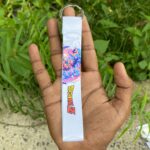 Dragon Ball Z White Handmade Cloth Premium Strap Keychain Keyring || DRAGON BALL Z