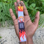 Demon Slayer Rengoku Handmade Cloth Premium Strap Keychain Keyring || DEMON SLAYER