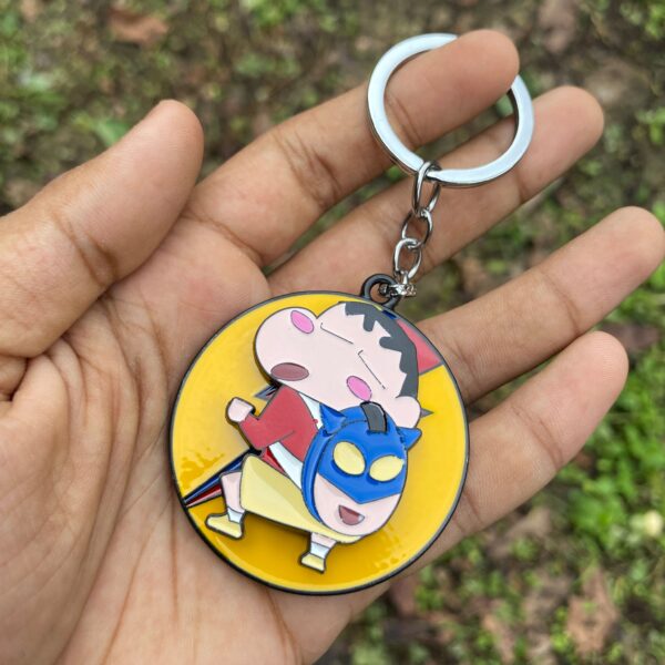 Shin Chan Funny Figure Premium Metal Keychain Keyring || KECHAIN - Image 1