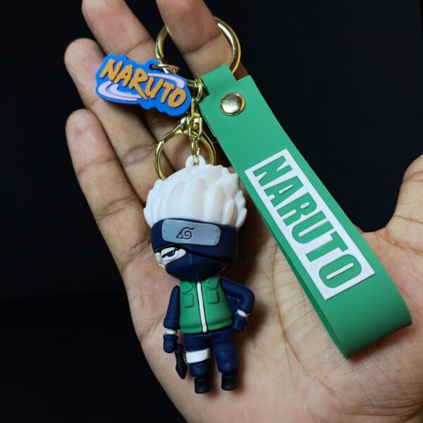 Kakashi Hatake Anime Action Figures 3D Rubber Keychain keyring || NARUTO - Image 1