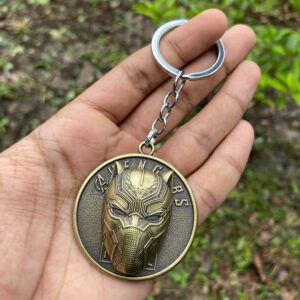Black Panther Avengers Premium Rotating Spiner Metal Keychain Keyring || MARVEL