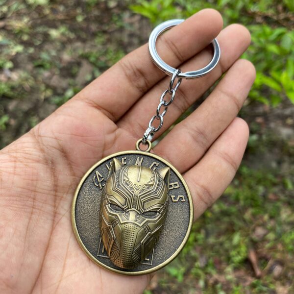 Black Panther Avengers Premium Rotating Spiner Metal Keychain Keyring || MARVEL - Image 1
