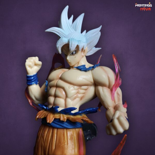 Dragon Ball Z Goku Action Figure Ultra Instinct With White PVC Action figure [22cm] || DRAGON BALL Z - Image 4