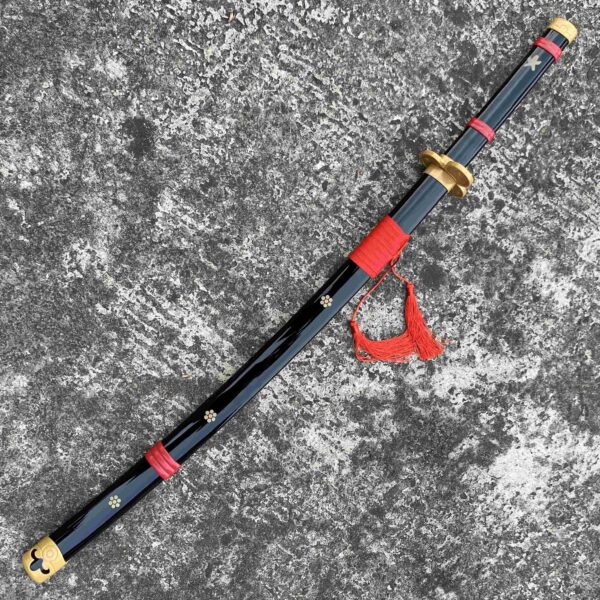 One Piece Rorono Zoro Black Enma Cosplay Replica Premium Life Size Wooden Katana [104 CM] || ONE PIECE - Image 2