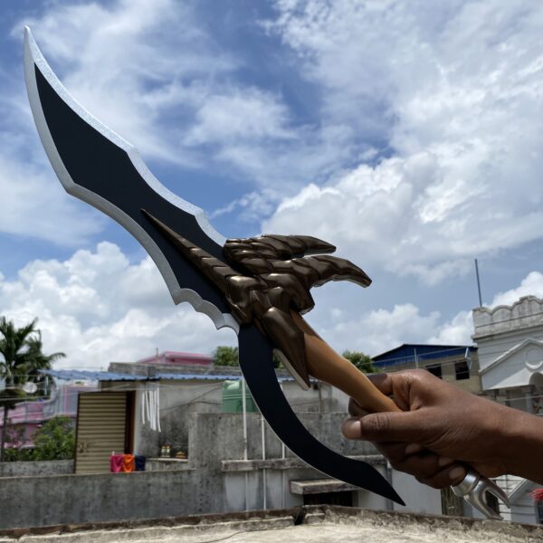 Sung Jinwoo Kasaka’s Venom Fang X Solo Leveling Cosplay Replica Premium Life Size Wooden Dagger [61 CM] || SOLO LEVELING - Image 3