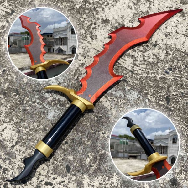 Sung Jinwoo Knight Killer X Solo Leveling Cosplay Replica Premium Life Size Wooden Dagger [61 CM] || SOLO LEVELING - Image 1