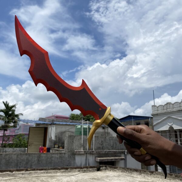 Sung Jinwoo Knight Killer X Solo Leveling Cosplay Replica Premium Life Size Wooden Dagger [61 CM] || SOLO LEVELING - Image 3